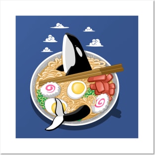 Ramen Killer Whale Posters and Art